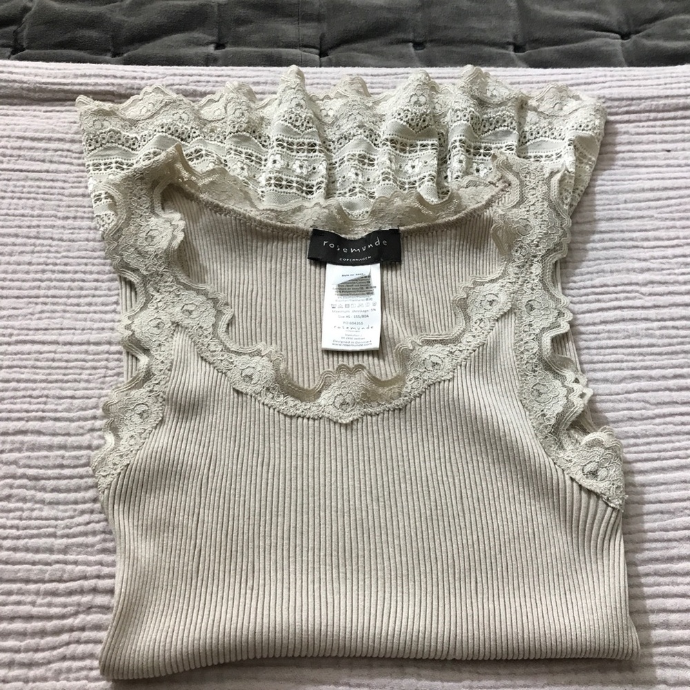 Rosemunde silk blend tank top